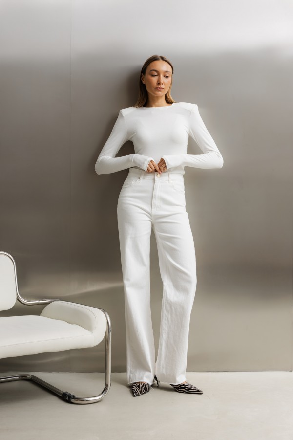 Celine Longsleeve Z Poduszkami Cream