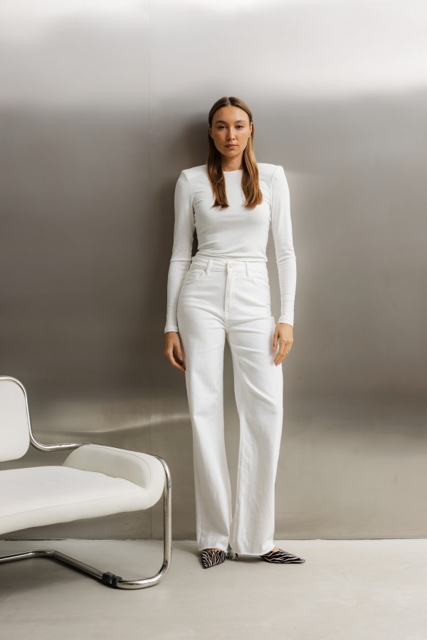 Celine Longsleeve Z Poduszkami Cream
