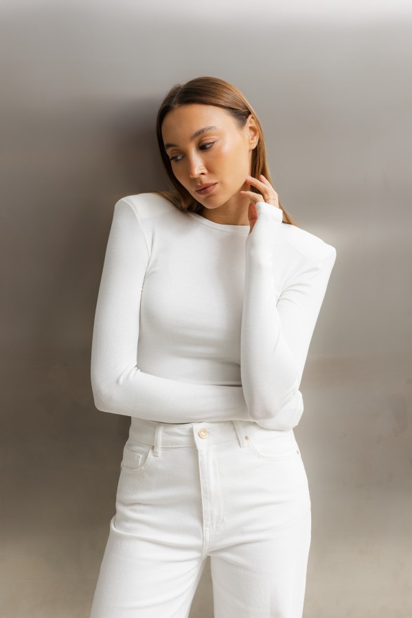 Celine LongSleeve with Wool Cream
