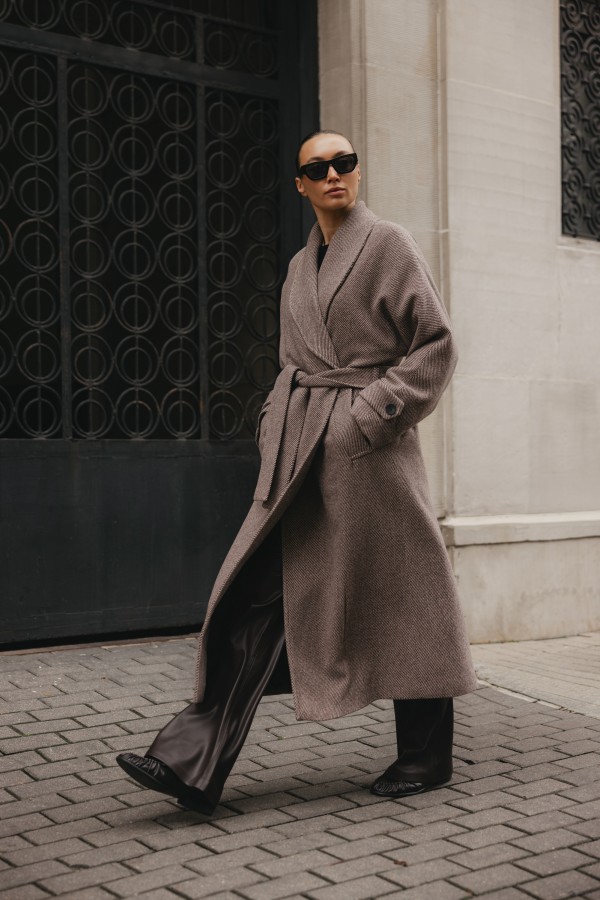 Colin Coat Wool Beige