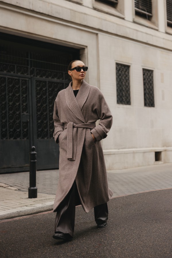 Colin Coat Wool Beige