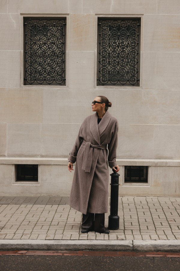 Colin Coat Wool Beige