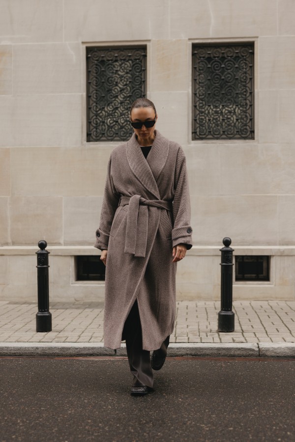 Colin Coat Wool Beige