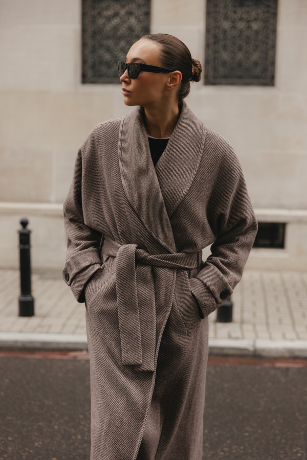Colin Coat Wool Beige