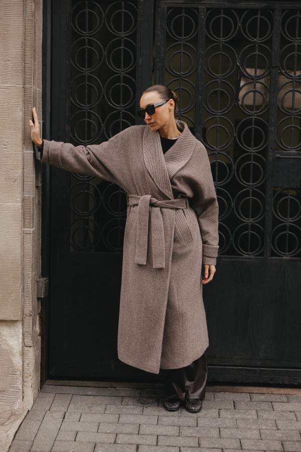 Colin Coat Wool Beige