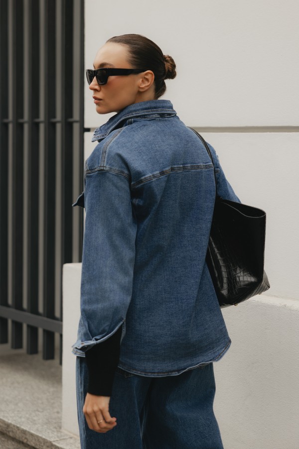 24915 Koszula Jeansowa Blue