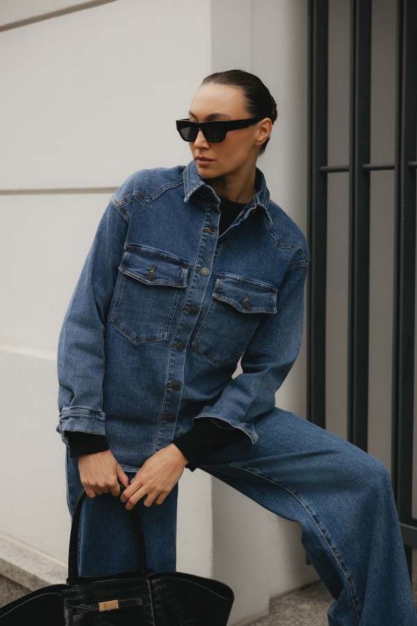 24915 Koszula Jeansowa Blue
