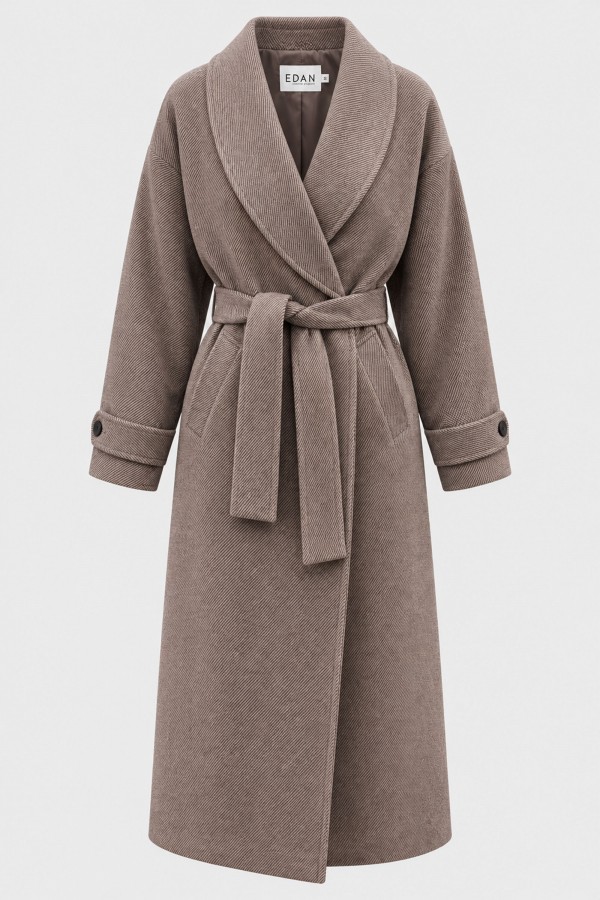 Colin Coat Wool Beige