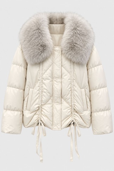 9006 Kurtka Puchowa Cream