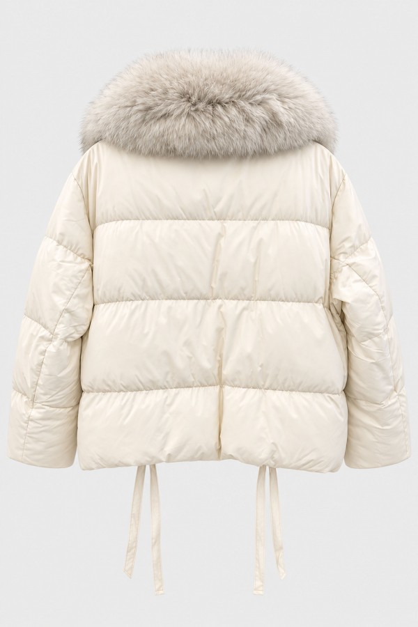 9006 Kurtka Puchowa Cream