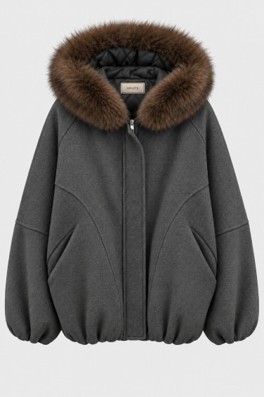 G04185 Kurtka Oversize Z...