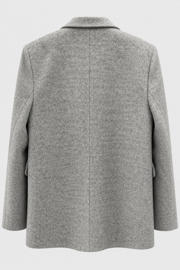 Adele Wool-Blend Blazer Grey