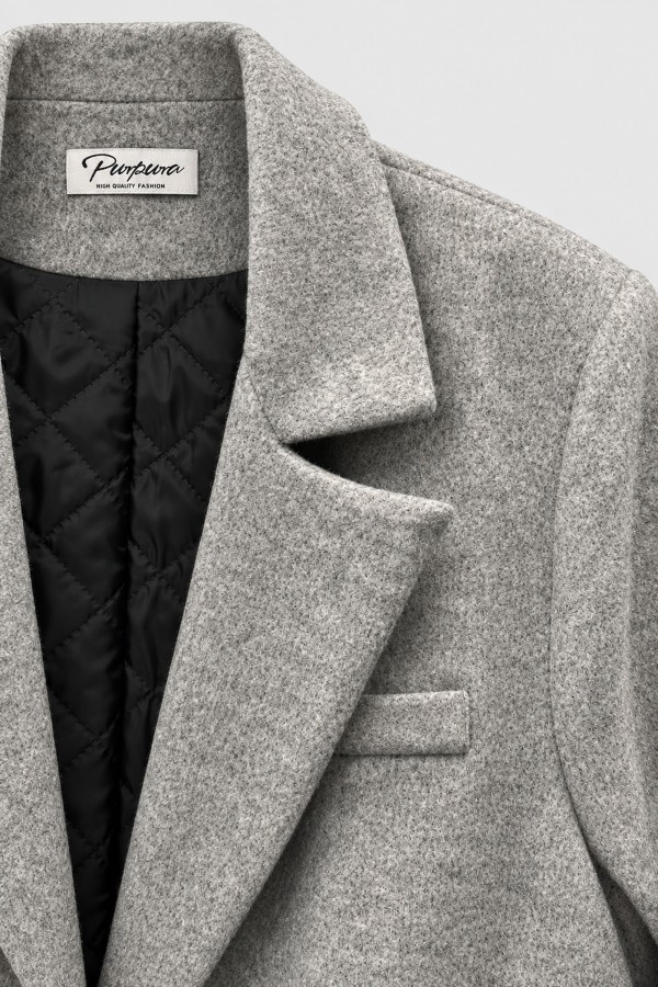 Adele Wool-Blend Blazer Grey