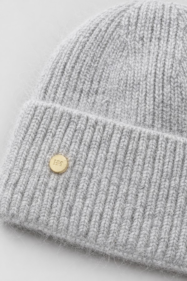 Winter Hat Angora Gray