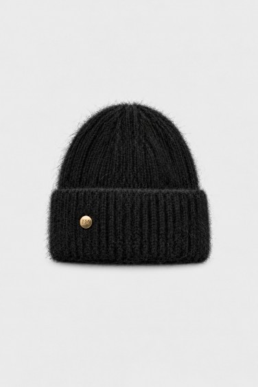 Winter Hat Angora Black