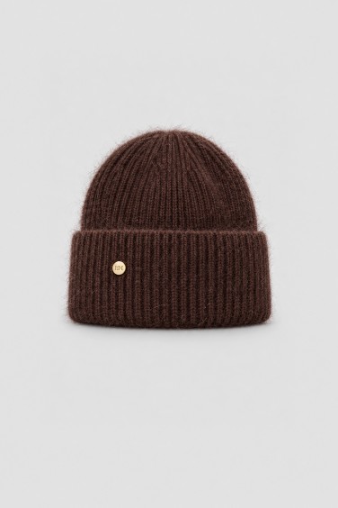 Winter Hat Angora Chocolate