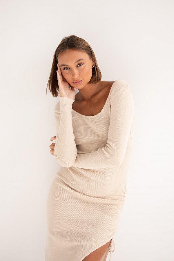 Patricia Knit Dress Cream