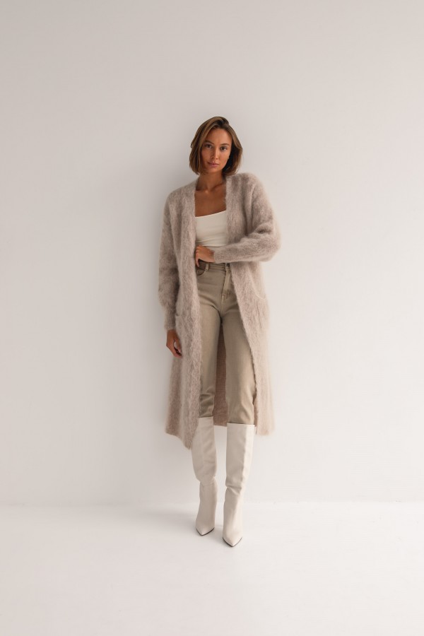 Coline Kardigan Moherowy Beige Premium