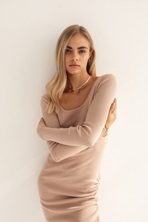 Patricia Sukienka Dzianinowa Beige