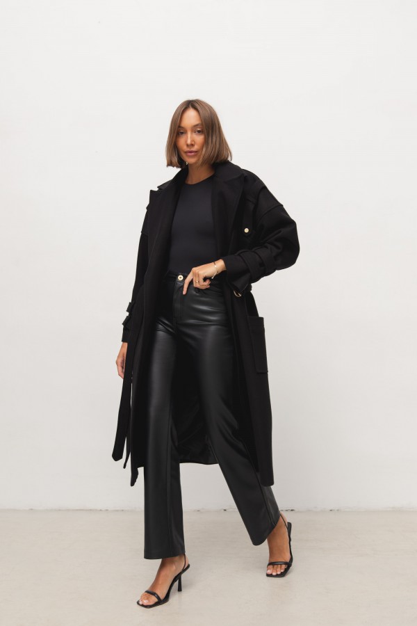Mark Wool Coat Black