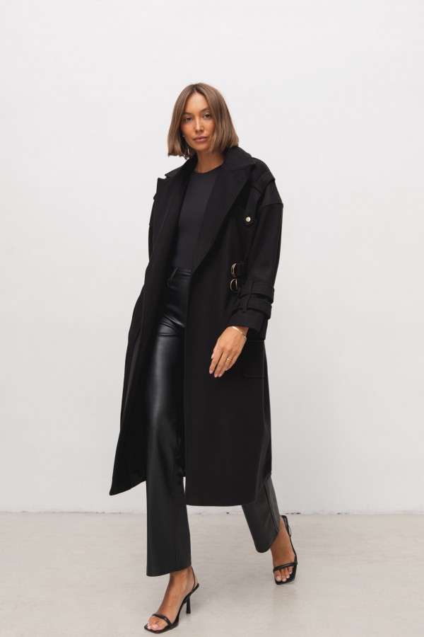 Mark Wool Coat Black