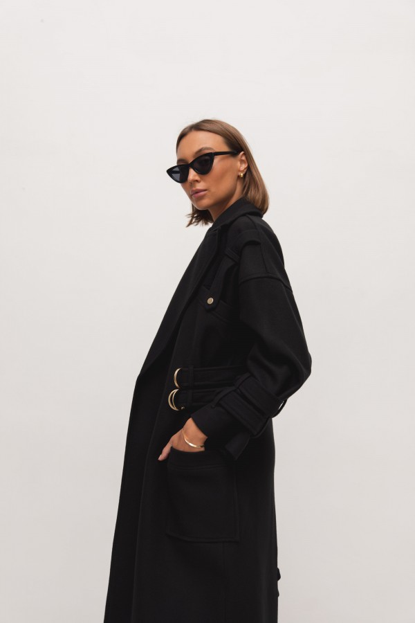 Mark Wool Coat Black