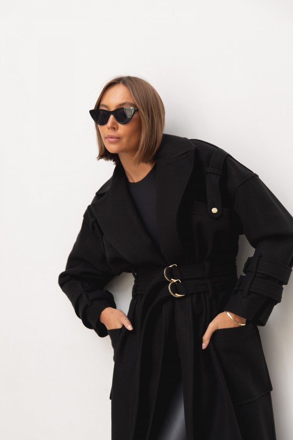 Mark Wool Coat Black