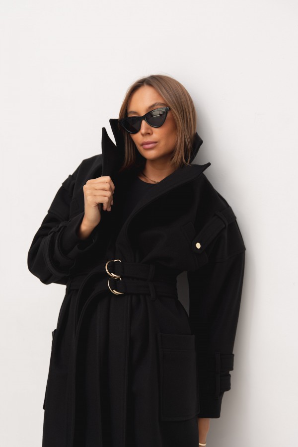 Mark Wool Coat Black