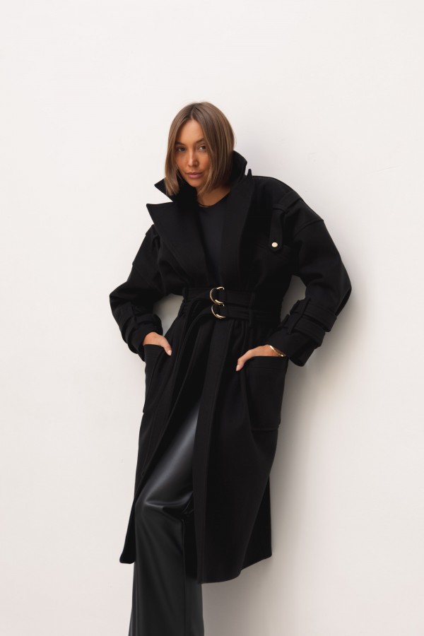 Mark Wool Coat Black