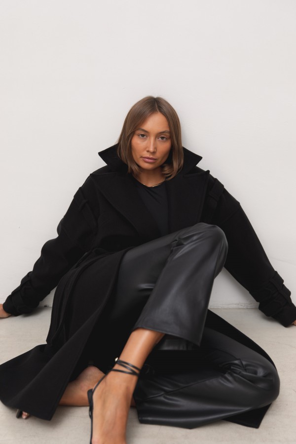 Mark Wool Coat Black