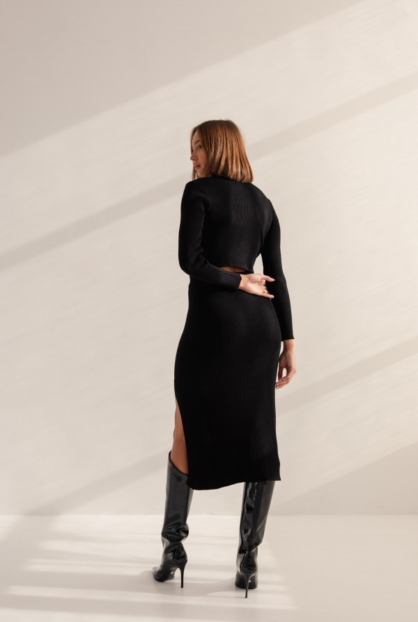 Claire Komplet Dzianinowy Black