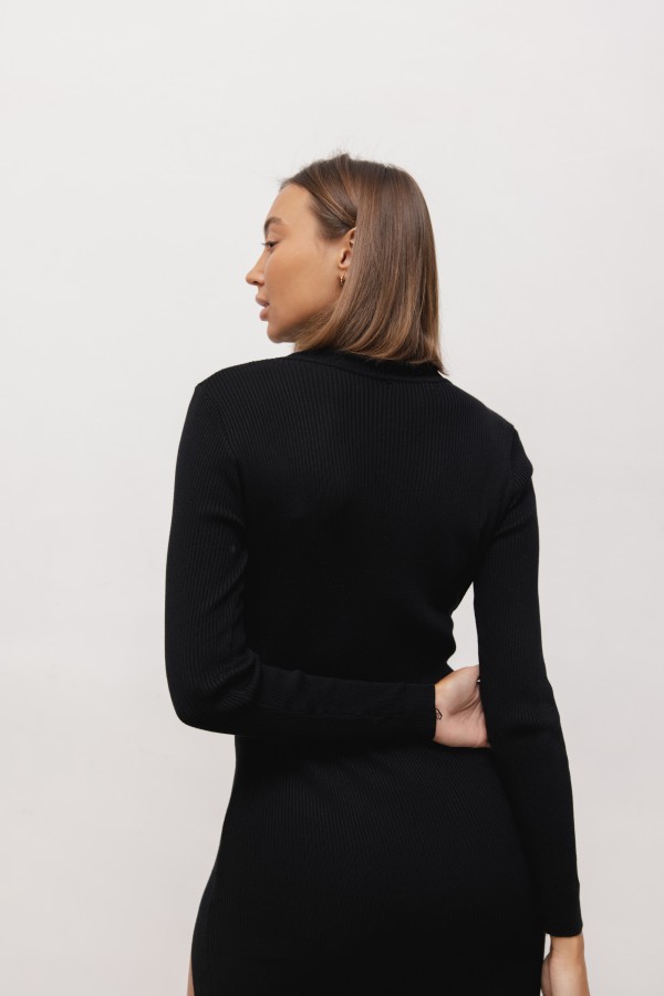 Luna Sukienka Dzianinowa Czarna