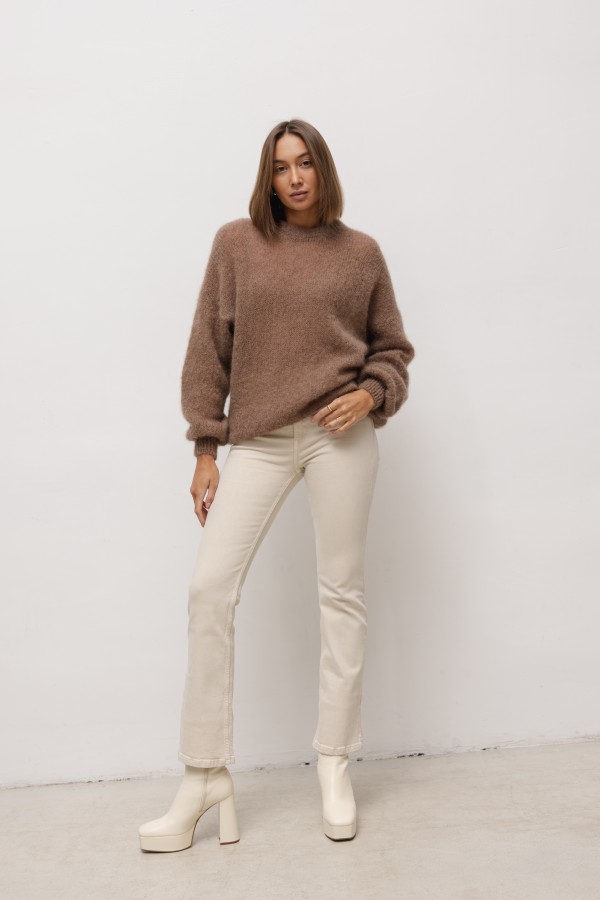 Maison Mohair Sweater Chocolate