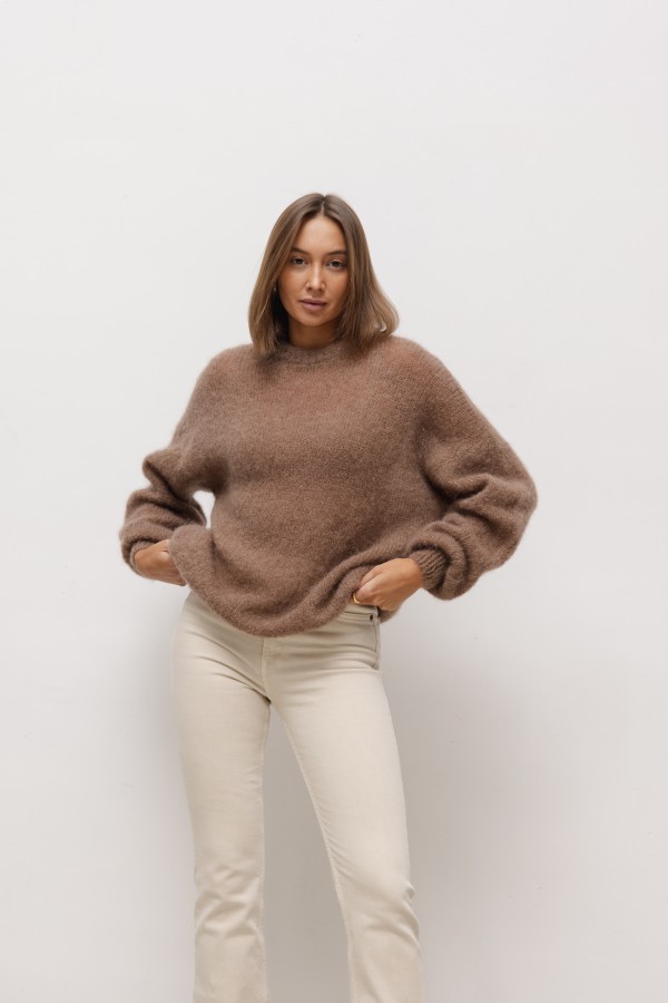 Maison Mohair Sweater Chocolate