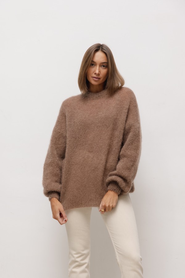 Maison Mohair Sweater Chocolate