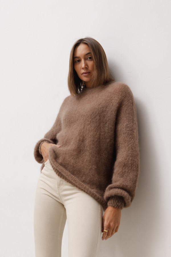 Maison Mohair Sweater Chocolate