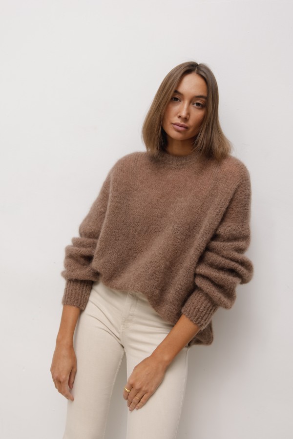Maison Mohair Sweater Chocolate