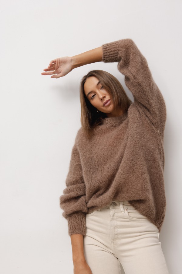Maison Mohair Sweater Chocolate