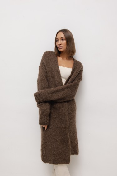 Nathan Long Mohair Cardigan...