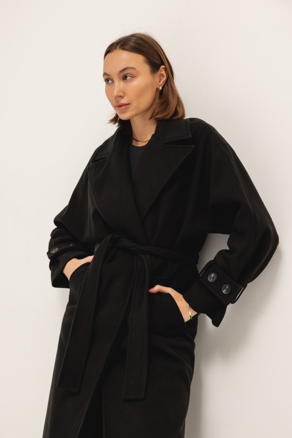Michael Wool Coat Black