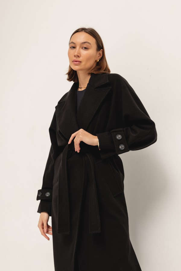 Michael Wool Coat Black
