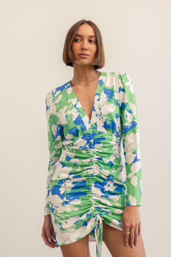 Tori Sukienka W Kwiaty Green
