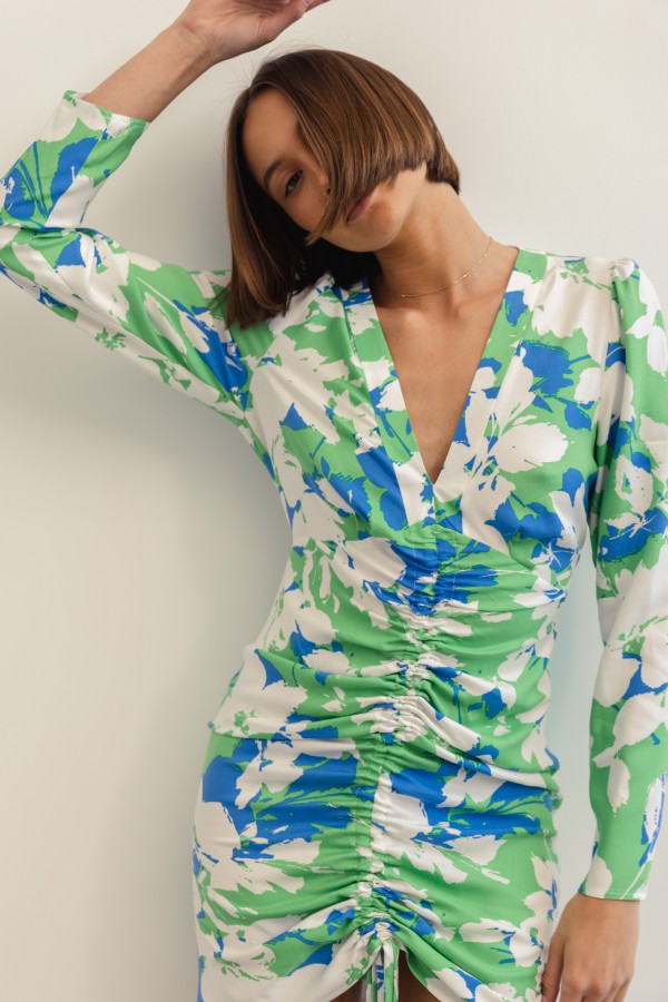 Tori Sukienka W Kwiaty Green