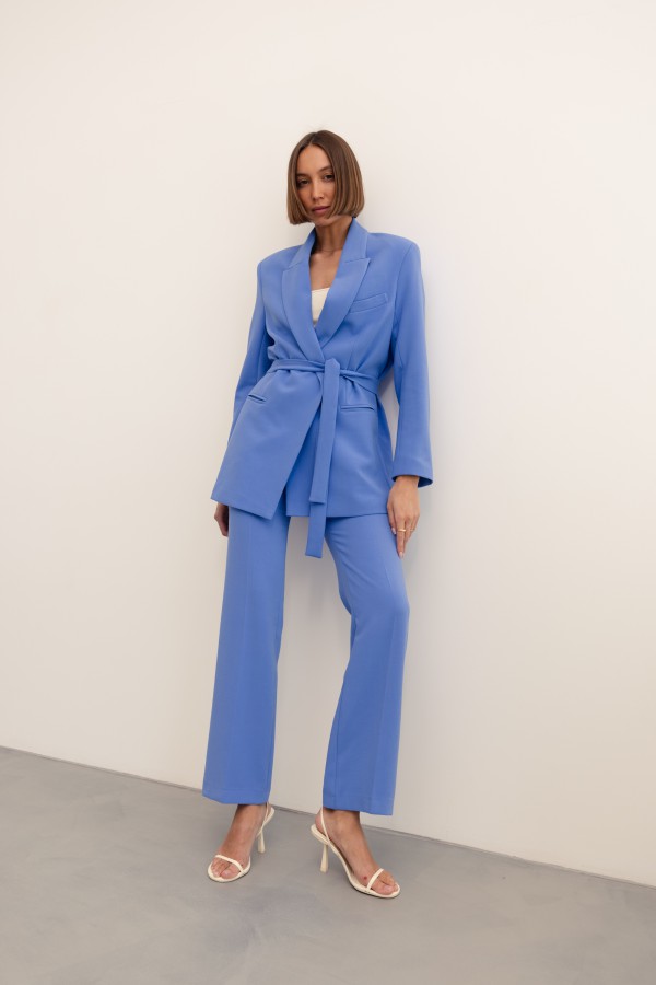 Simone Marynarka Z Wiązaniem Blue