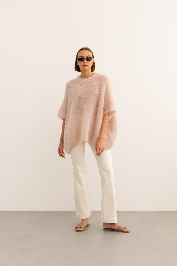 Marco Mohair Sweater Powder Pink Premium