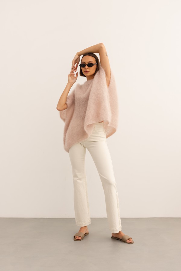 Marco Mohair Sweater Powder Pink Premium