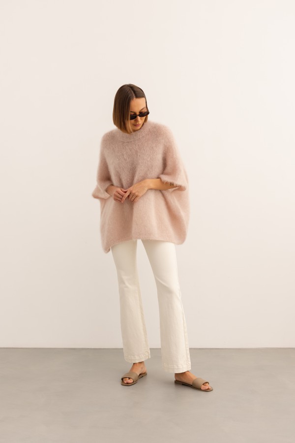 Marco Mohair Sweater Powder Pink Premium