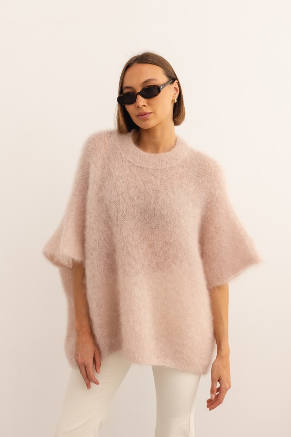 Marco Mohair Sweater Powder Pink Premium