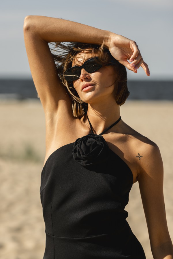 Kathia Sukienka z Różą Czarna