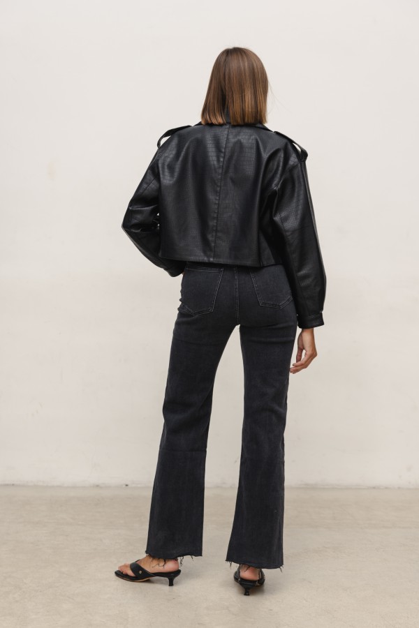 D23005 Biker Jacket Black